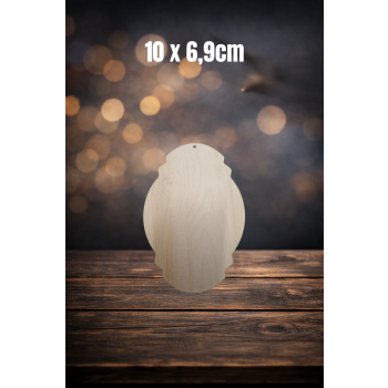 Tabliczka ozdobna 5 10cm z jednym otworem, tabliczka 10cm, sklejka 3mm